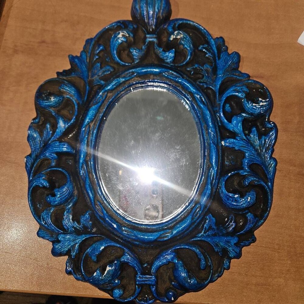 1960s Jaru of California Ceramic Baroque Mirror